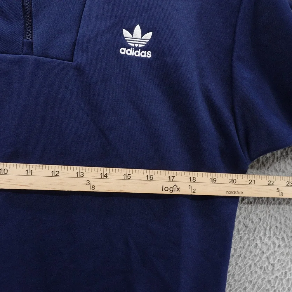 Adidas Funnelneck Originals 3 Stripes Pullover Sweatshirt Mens Small 1/4 Zip NWT